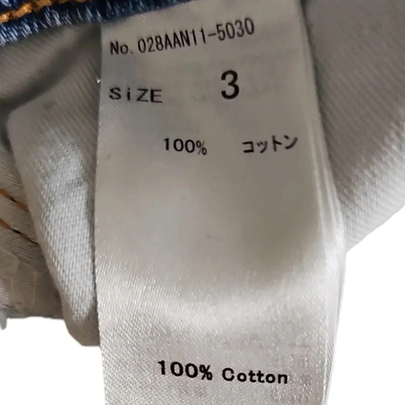 MOUSSY VINTAGE Distressed Frayed Denim Shorts Blue Size 3 - Picture 4 of 5